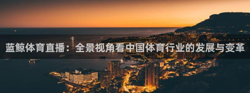 乐球直播网站：蓝鲸体育直播：全景视角看中国体育行业的发展与变革