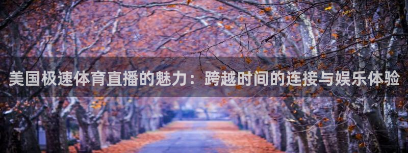 乐球体育nba直播入口：美国极速体育直播的魅力：跨越时间的连接与娱乐体验
